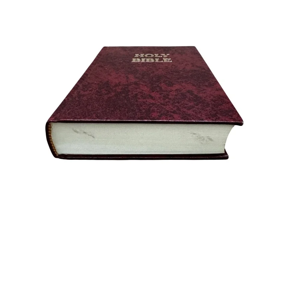 Holy Bible NAB School & Church Edition Catholic Burgundy Red Gold